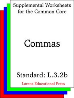 cover image of CCSS L.3.2b Commas